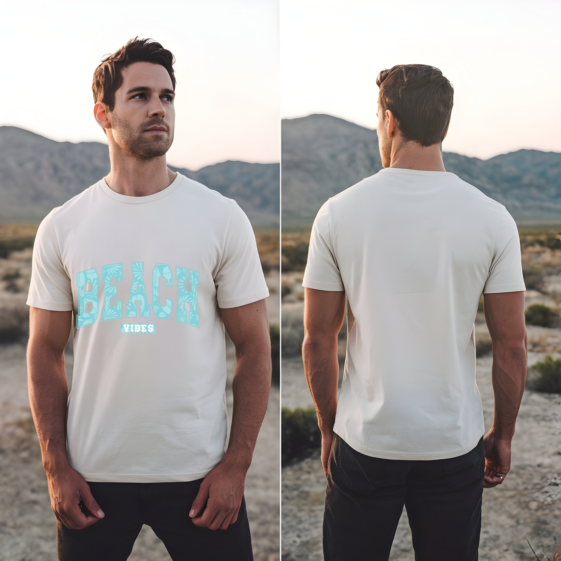 Men's Summer Vibes T-Shirt – Lightweight Cotton Tee for Warm Days