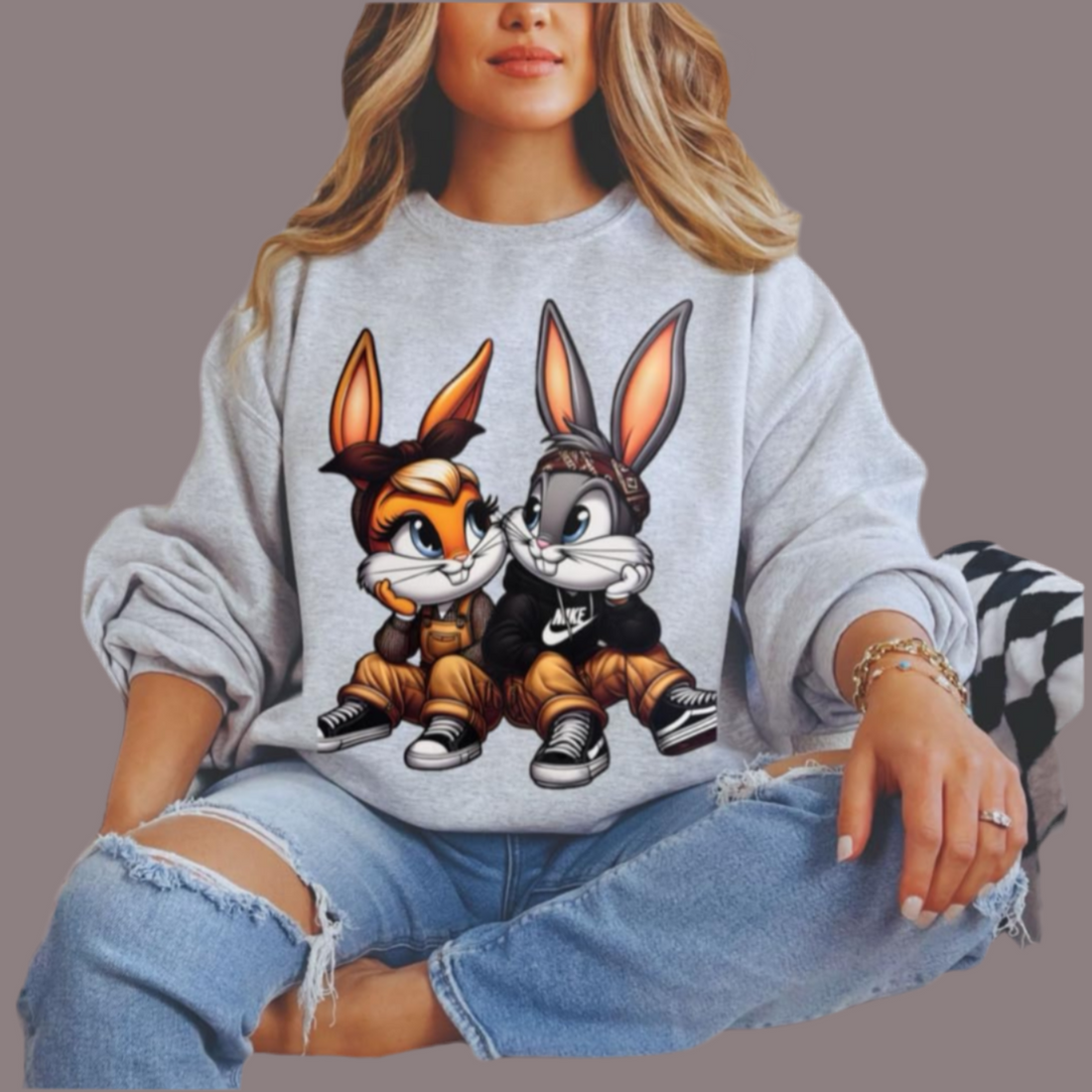 Bugs Bunny & His Bunny Sweatshirt – Cute & Cozy Cartoon-Inspired Sweater (S-XXL)