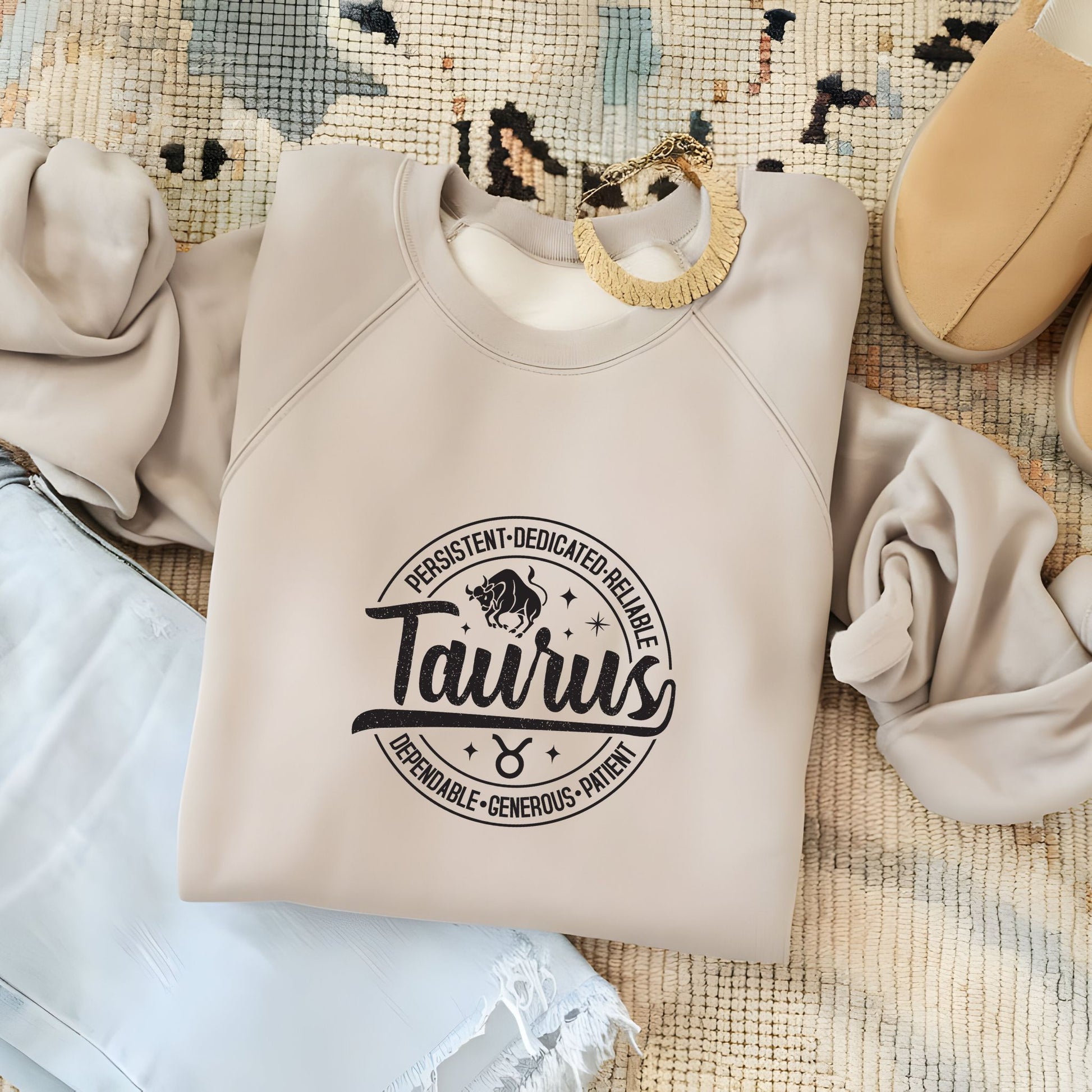 Trendy Taurus horoscope sweater in multiple colors
