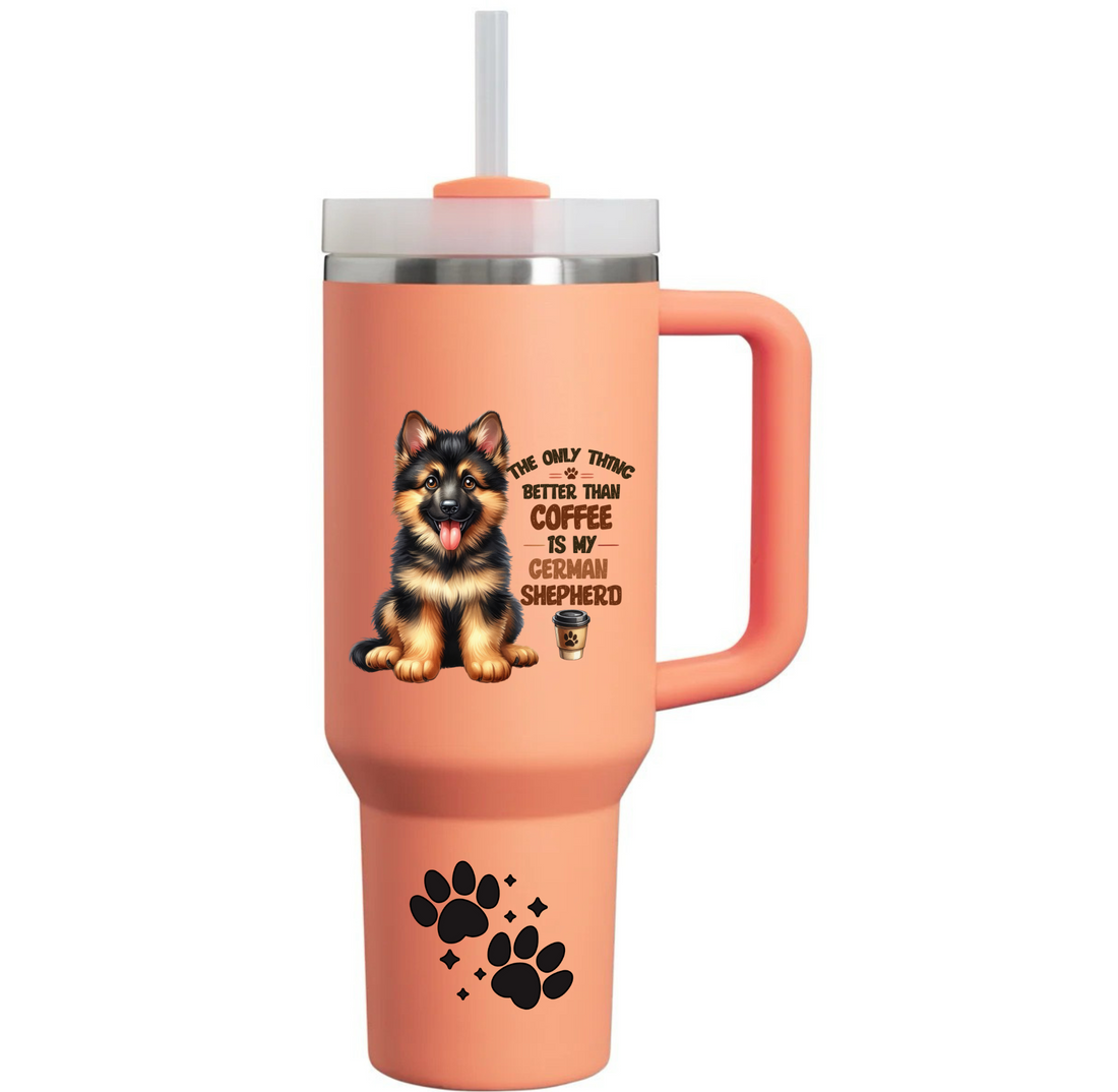 Dog Mom Mothers Day Birthday Christmas Dog Lover Gifts for Women, 40 oz Dog Mom Cup Tumbler with Handle Lid and Straw oz Stainless Steel Dog Breed Tumbler – Insulated & Stylish – Multiple Colors