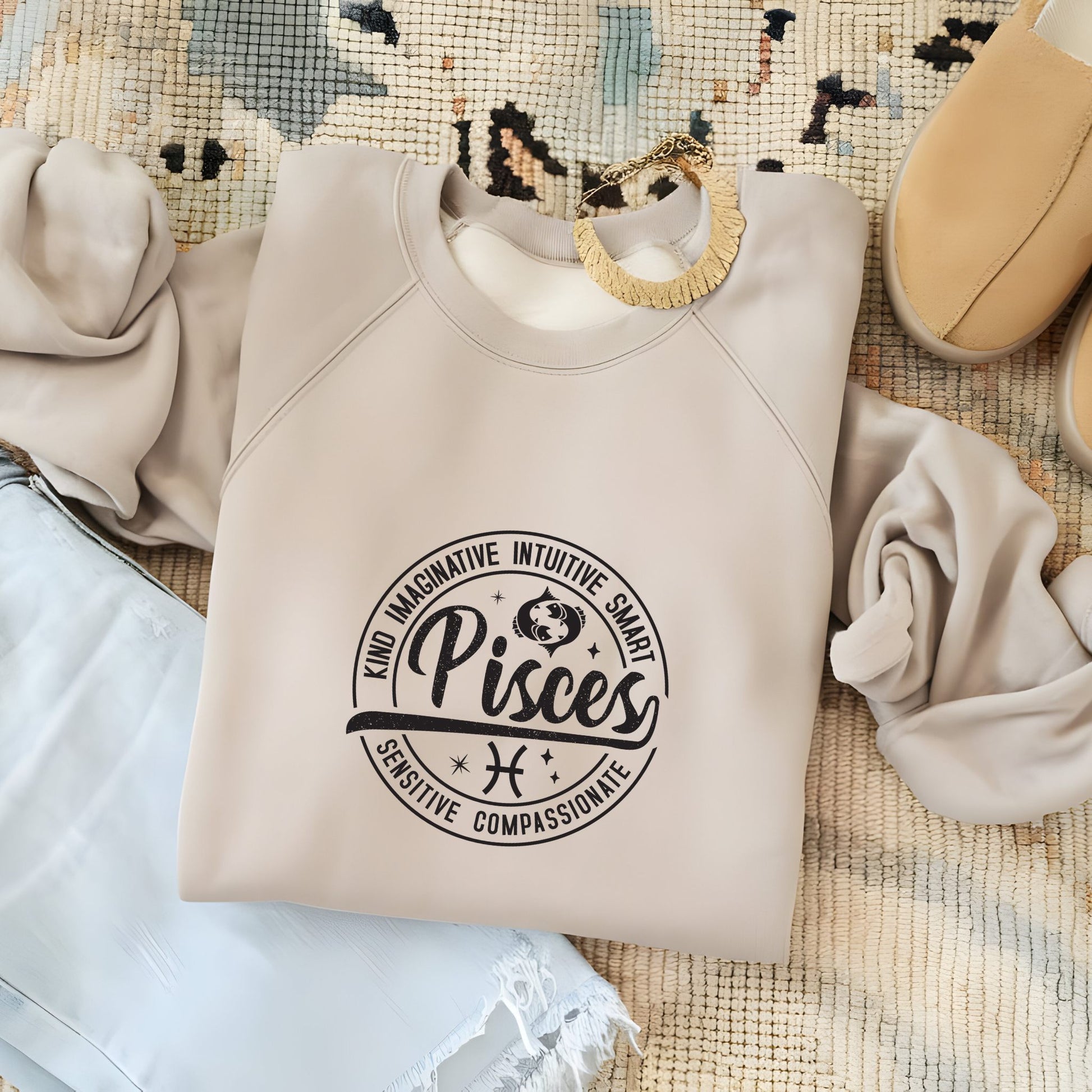Trendy Pisces zodiac sweater in multiple colors
