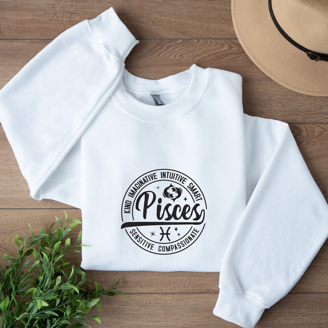 Dreamy Pisces sweater with zodiac design
