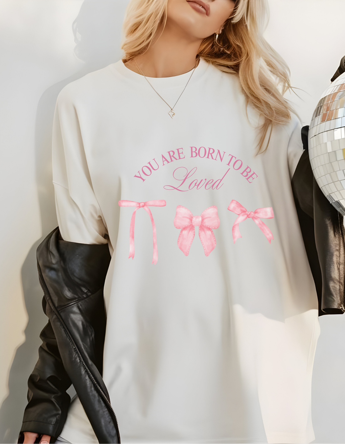 Women's Coquette Bow T-Shirt – Trendy Pastel Girly Tee