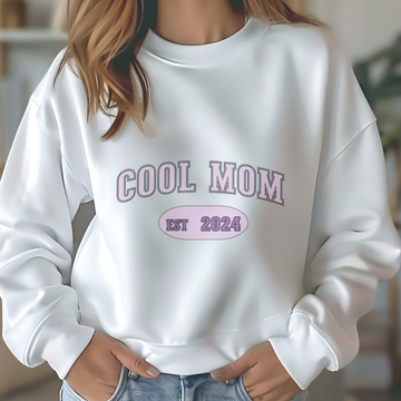 Women's Crew Neck Long Sleeve Tee – Stylish & Comfy Cool Mom Shirt
