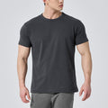 Men's Grey Solid Color T-shirt – Soft and breathable for all-day wear