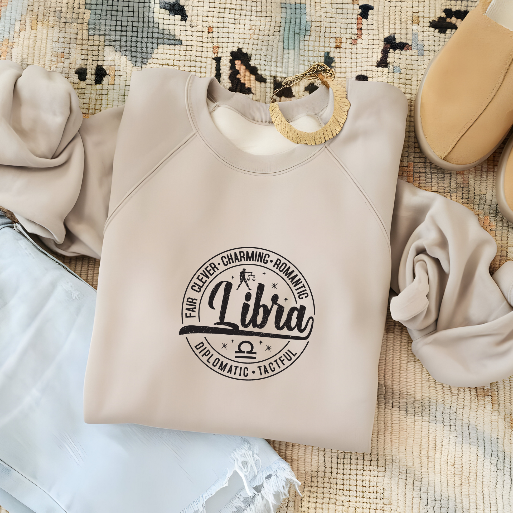 Trendy Libra zodiac sweater in multiple colors