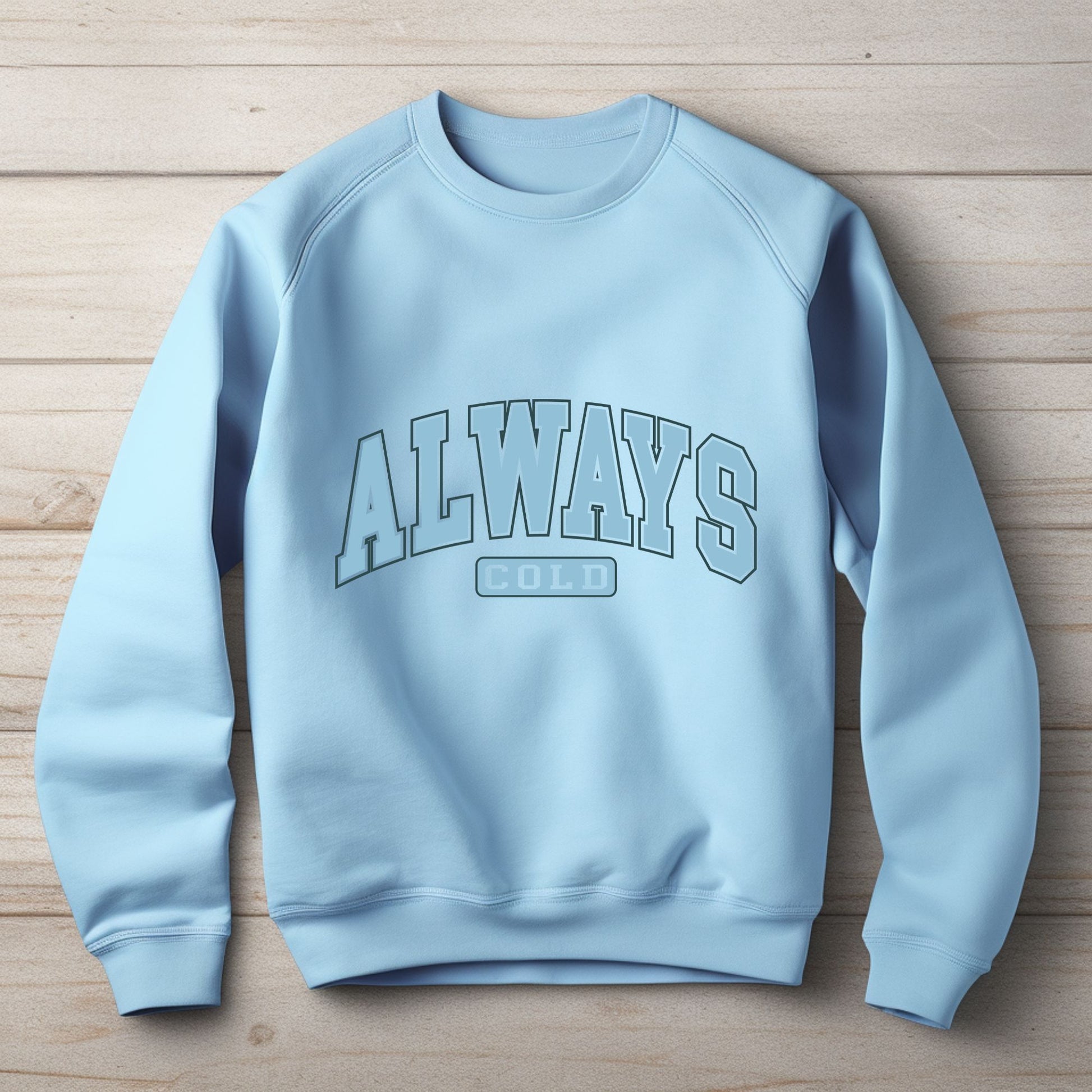 light BlueAlways Cold Sweater by XNOBIX – Cozy and stylish sweater for those who love warmth and comfort, perfect for everyday wear.