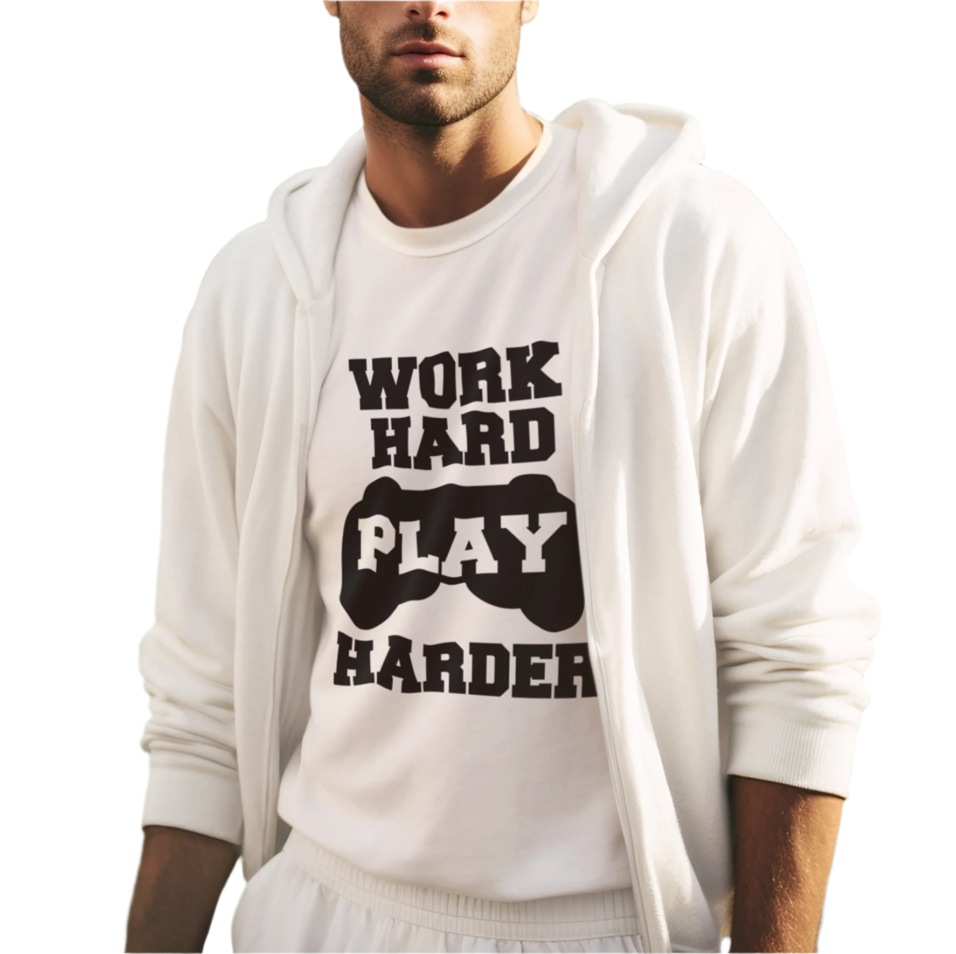 Work Hard, Play Harder Tee black - T- Shirt