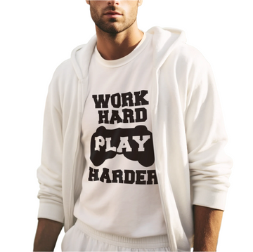Work Hard, Play Harder Tee black - T- Shirt