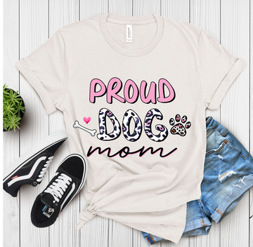 Proud Dog Mom T-Shirt – Classic Comfort for Pet Lovers