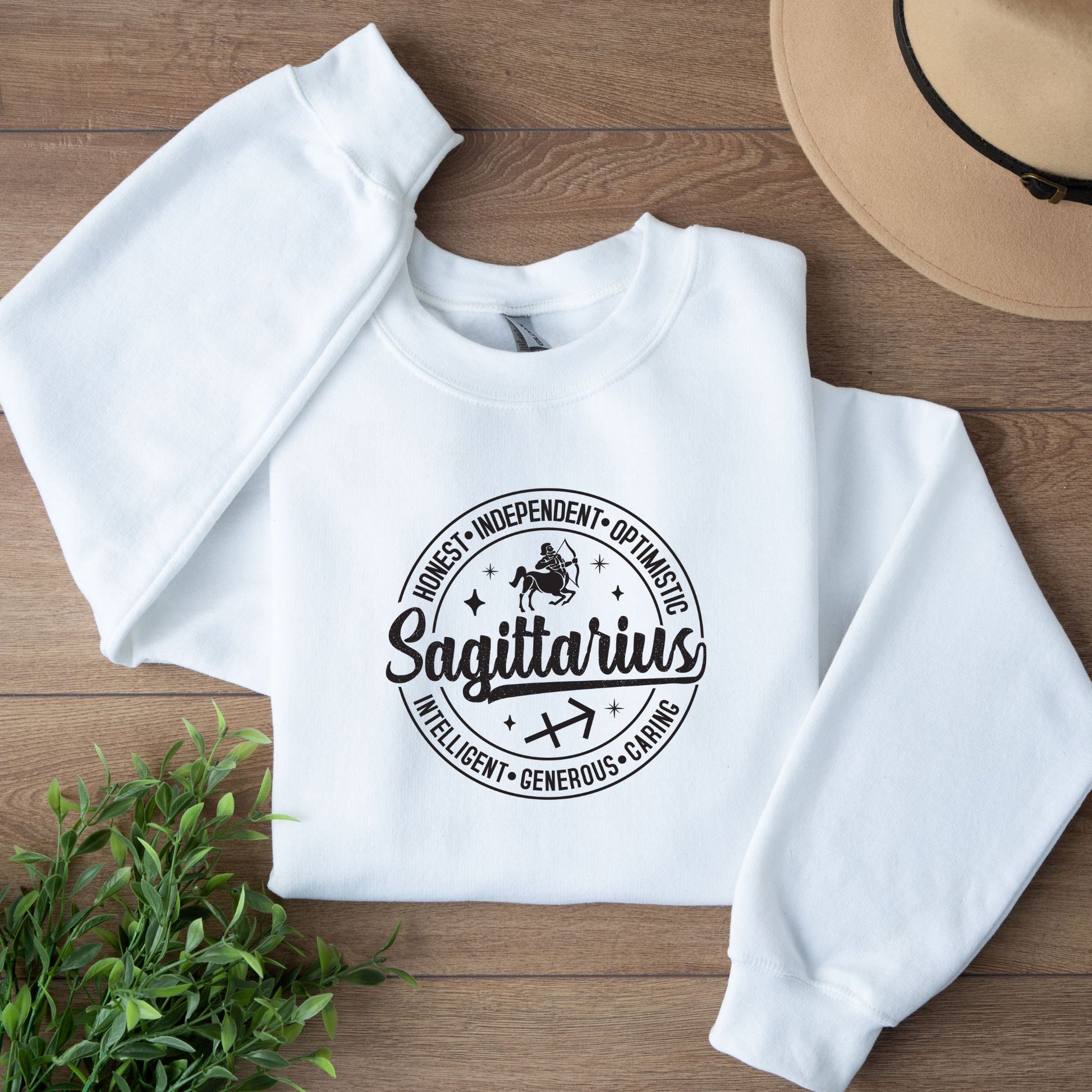 Cozy astrology sweatshirt for Sagittarius