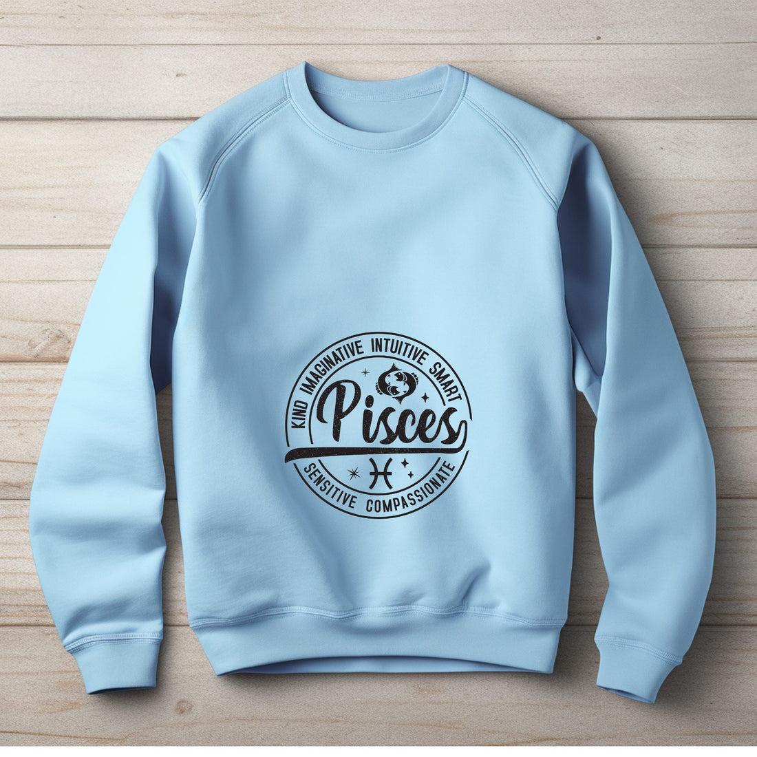 Dreamy Pisces sweater with zodiac design
