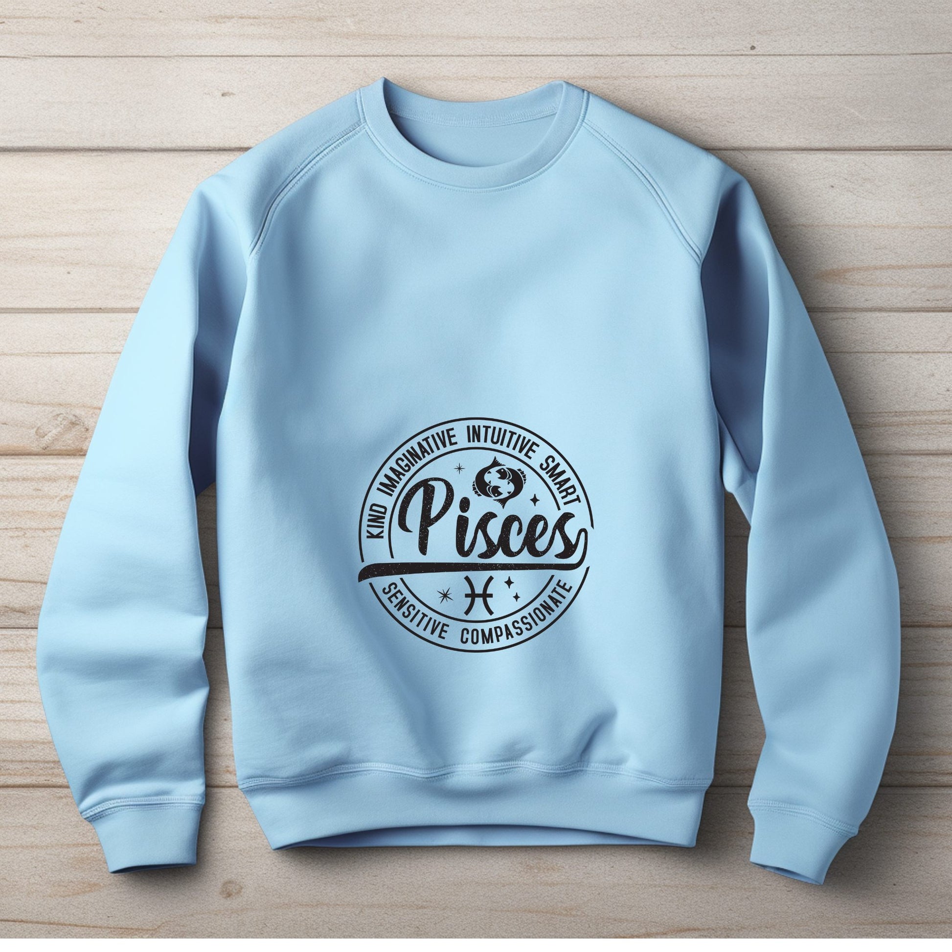 Dreamy Pisces sweater with zodiac design
