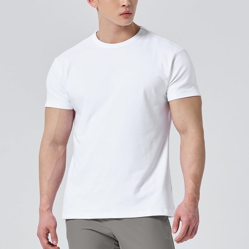 Men's Black Solid Color T-shirt – Stylish and versatile for any occasion